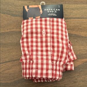American Eagle Outfitters Red Checkered Boxers
